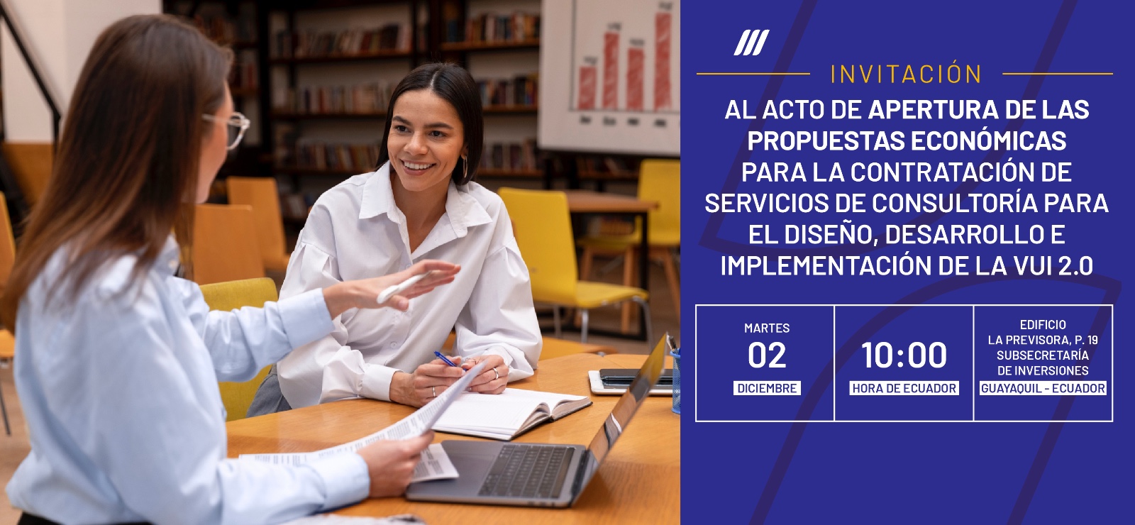 apertura de las propuestas económicas para la contrataciÓn de Servicios de Consultoría para el Diseño, Desarrollo e Implementación de la VUI 2.0