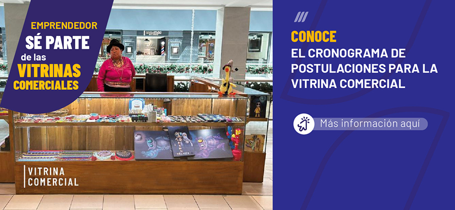 Cronograma de postulaciones para exposición en centros comerciales